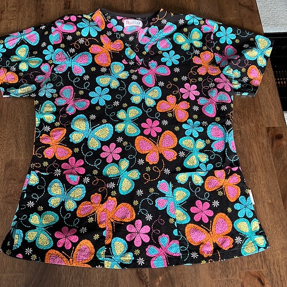 Womens Scrub Top - Picture 1 of 2